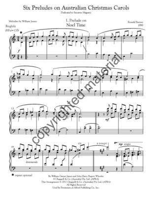 Six Preludes on Australian Christmas Carols