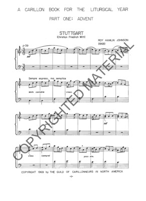 A Carillon Book for the Liturgical Year, Part One: Advent