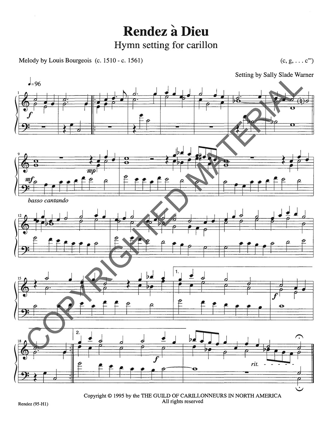 Hymn Settings, Set 3