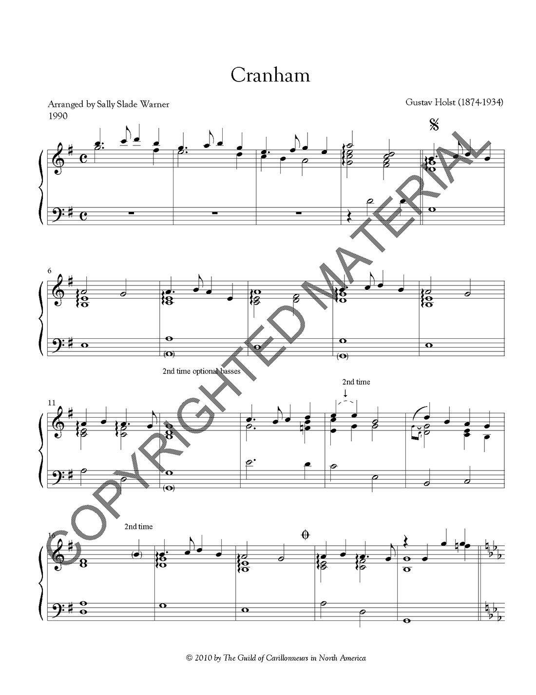 [PDF] Two Hymn Arrangements (Warner)