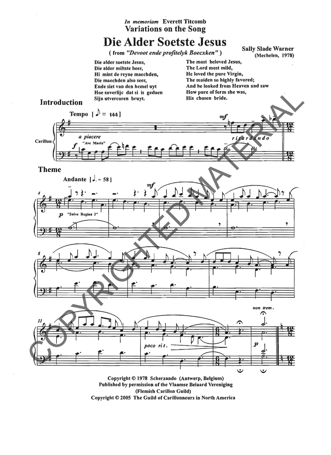 Variations on &quot;Die alder soetste Jesus&quot;