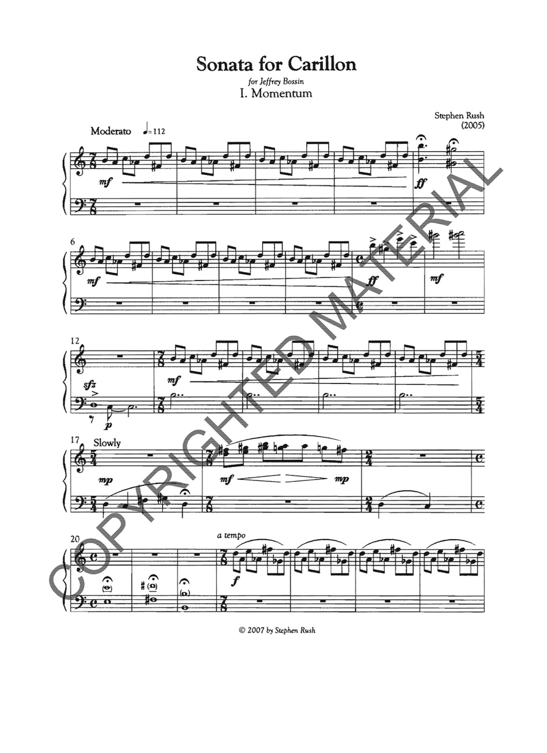 [PDF] Sonata for Carillon (Rush)