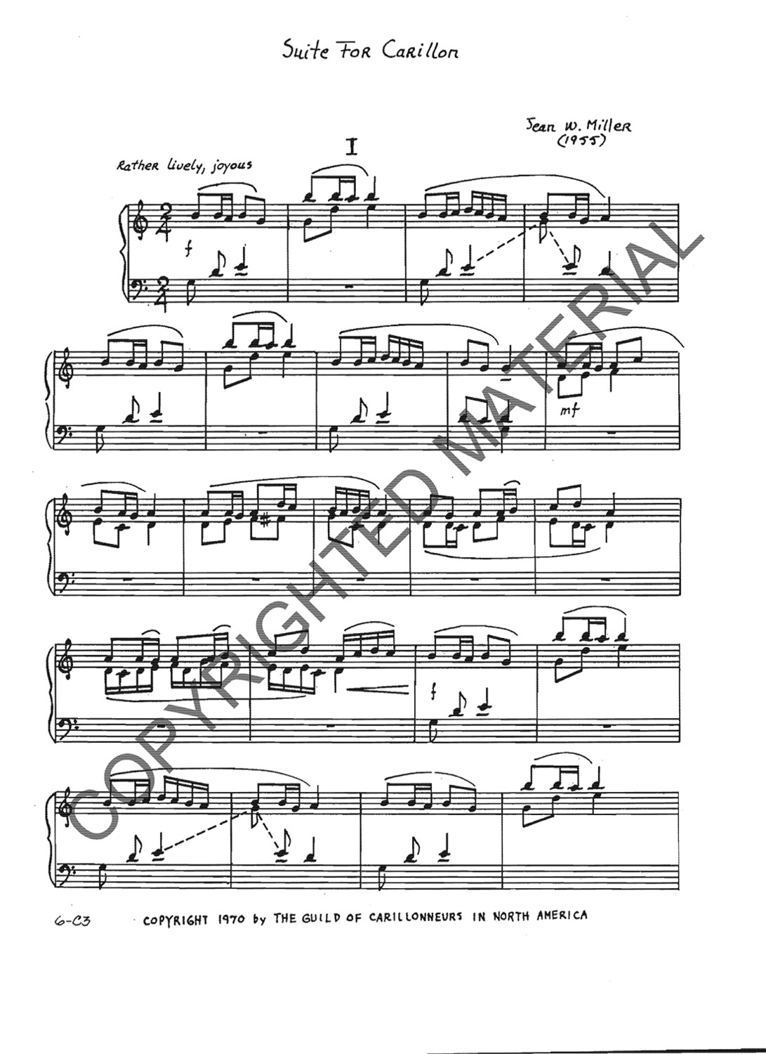 [PDF] Suite for Carillon (Miller)