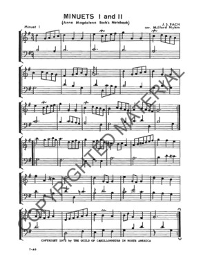 Minuets I and II (Anna Magdalena Bach&#39;s Notebook)