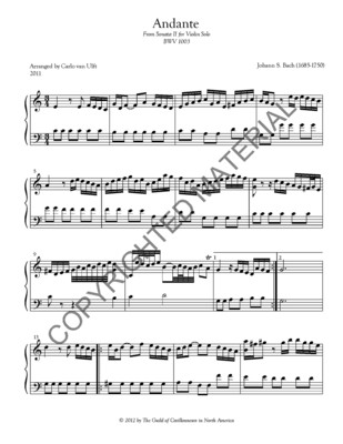 Andante &amp; Largo (Violin Sonatas II &amp; III)