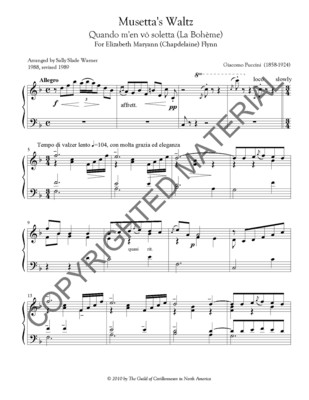 Musetta&#39;s Waltz (La bohème, Puccini)