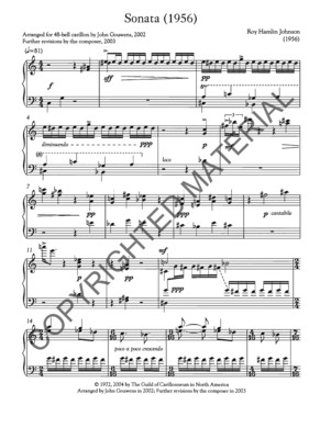 Sonata for Carillon (Johnson; 48-bell version)