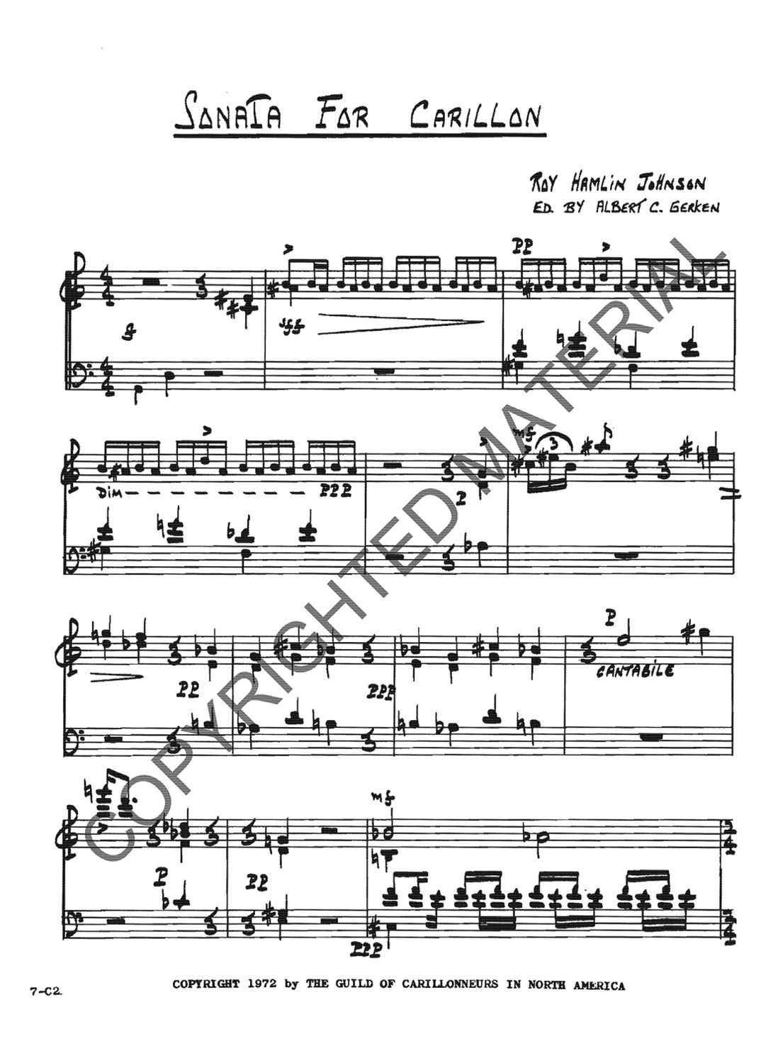 [PDF] Sonata for Carillon (Johnson)