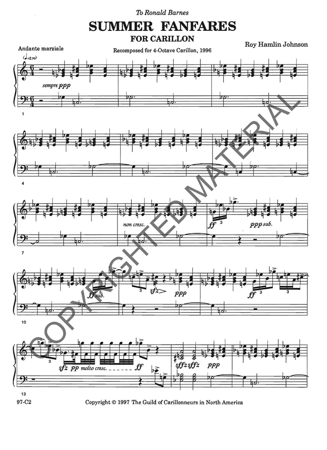 [PDF] Summer Fanfares (4-octave)