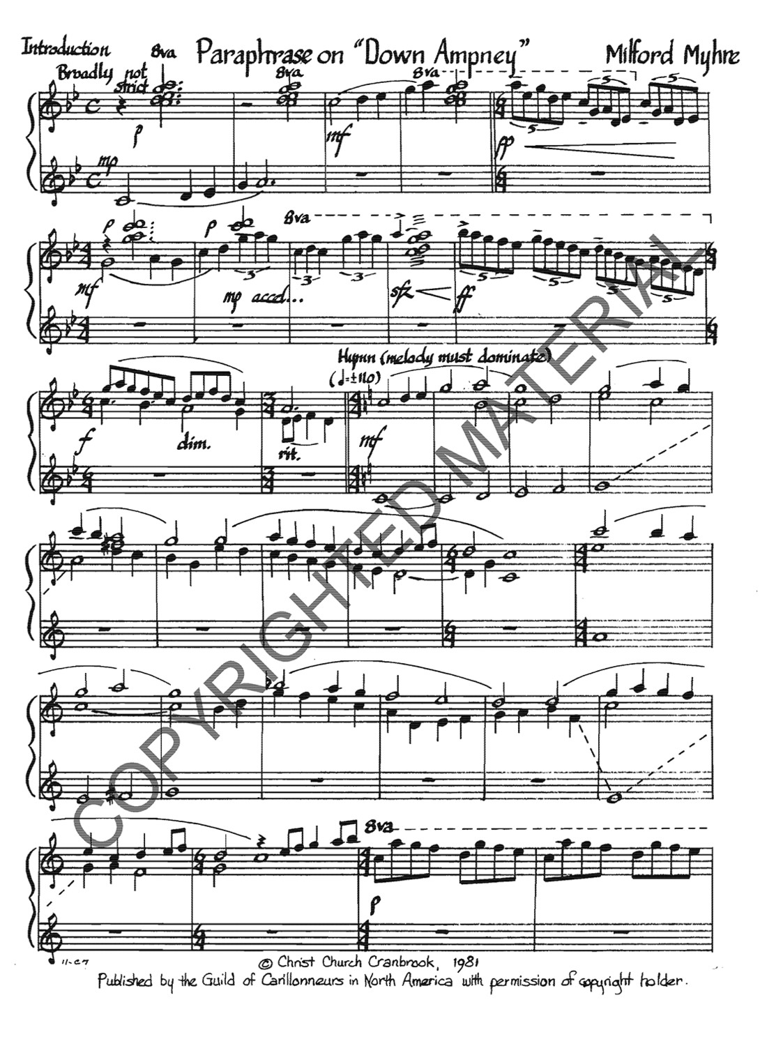 [PDF] Paraphrase on &quot;Down Ampney&quot;