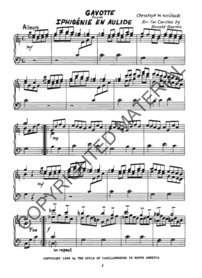 Gavotte  (Iphigénie en Aulide)