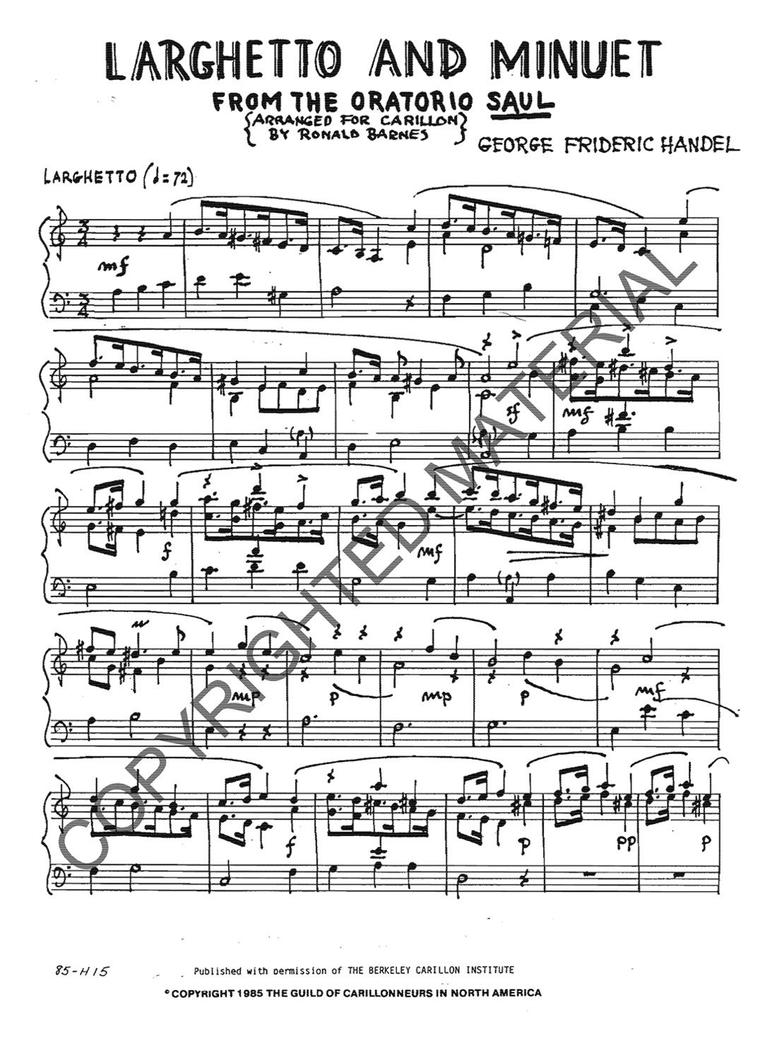 [PDF] Larghetto &amp; Minuet (Saul)