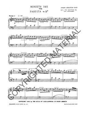 [PDF] Minuets I and II (Partita in B-flat)