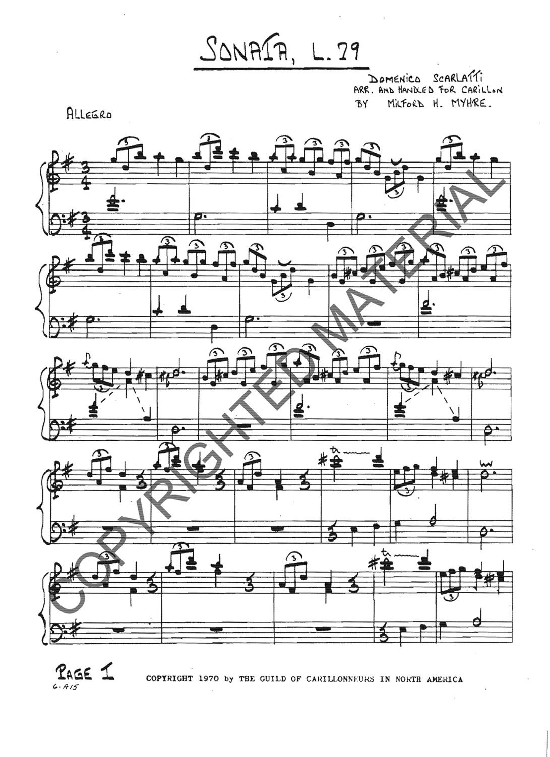 [PDF] Sonata, L. 79, K. 391 (Harpsichord)