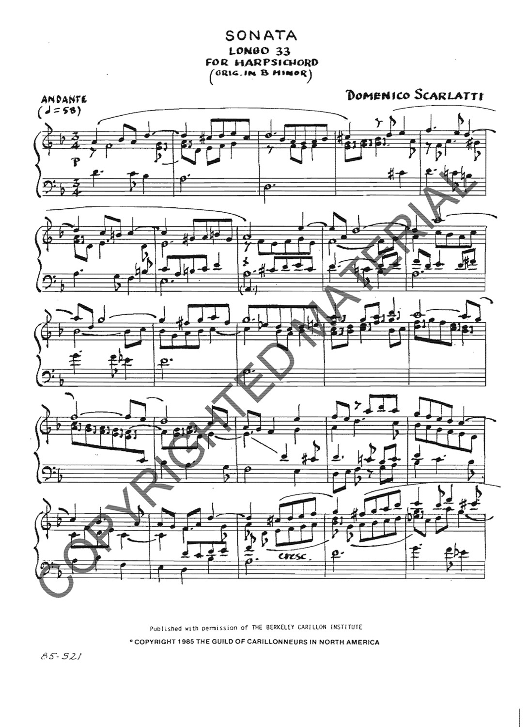 [PDF] Sonata, L. 33, K. 87