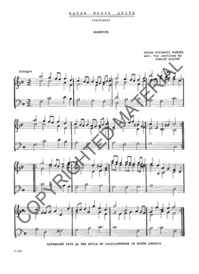 Water Music (excerpts)