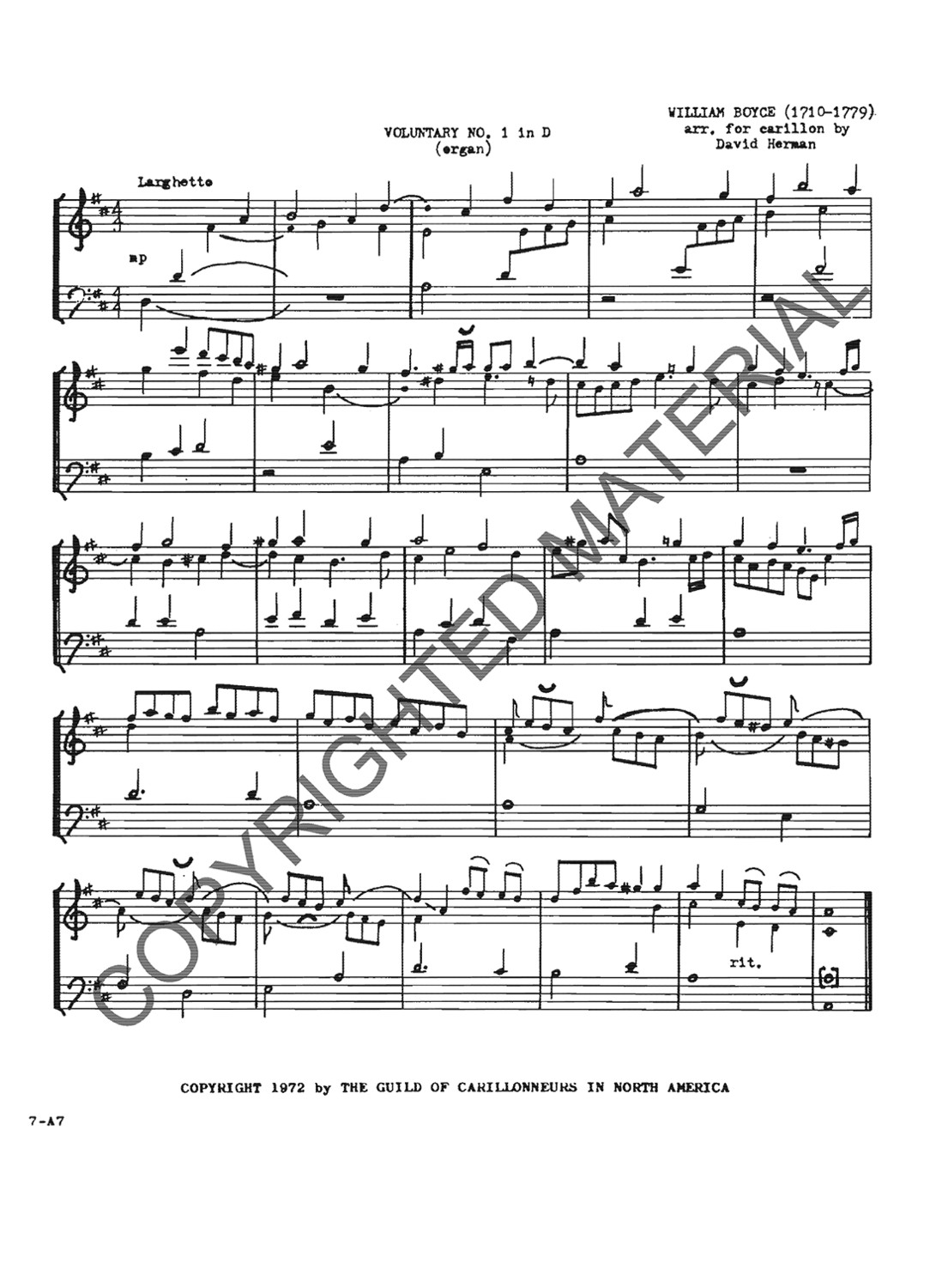 [PDF] Voluntary No. 1 in D major