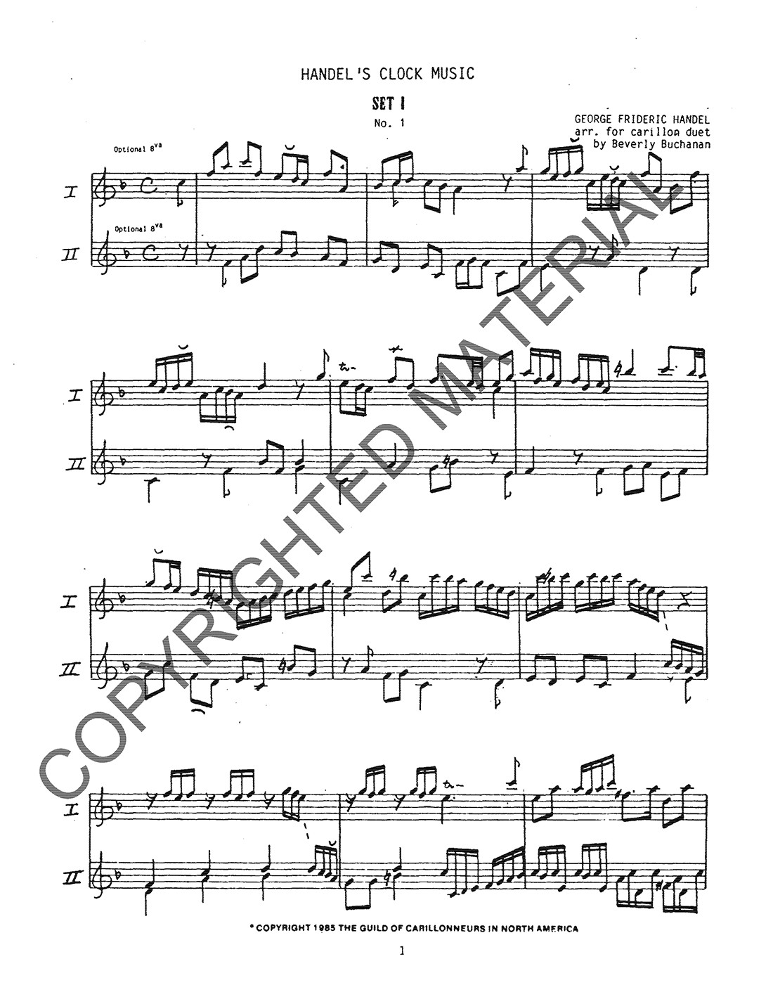 [PDF] Complete Clock Music,  Sets I and II