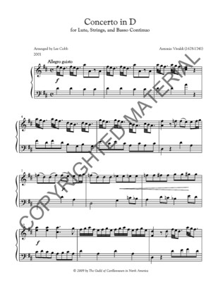 [PDF] Concerto in D (Lute)