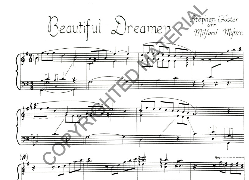 Image of the first page of the score for preview only