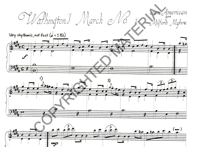 Washington's March No. 1