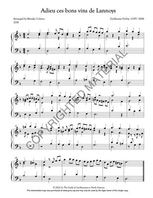 Image of the first page of the score for preview only