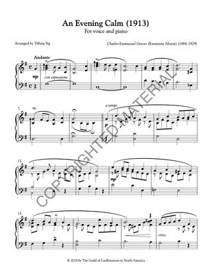 Image of the first page of the score for preview only
