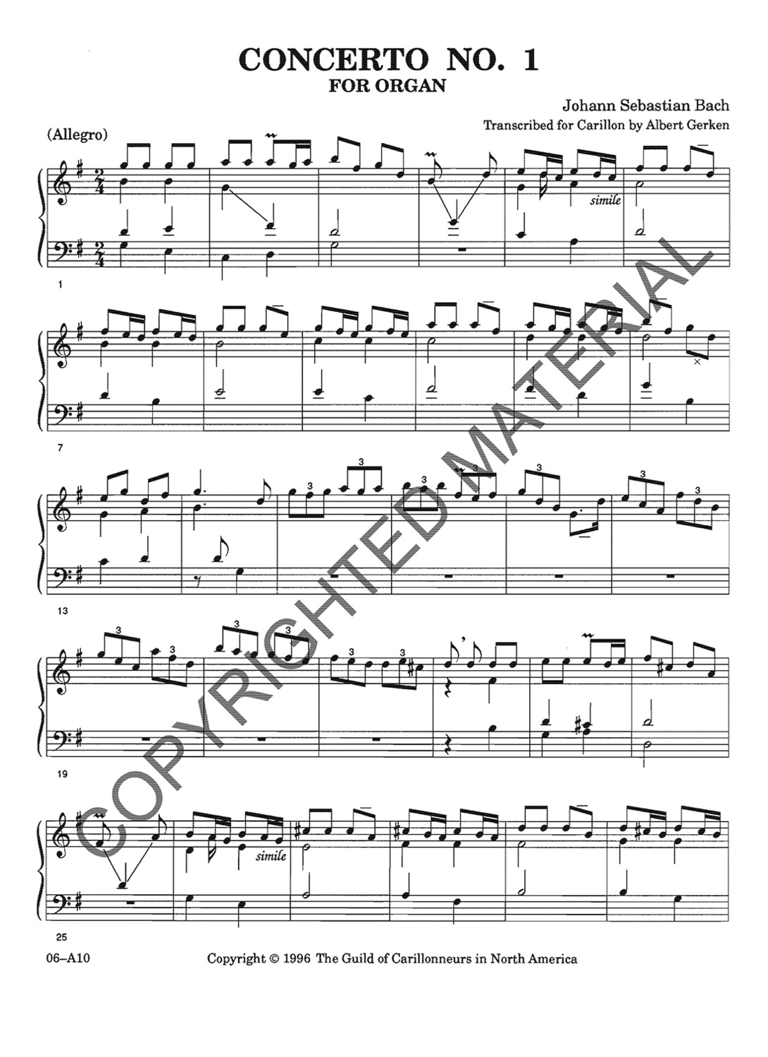 Concerto No. 1 (Organ)