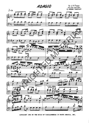 Image of the first page of the score for preview only