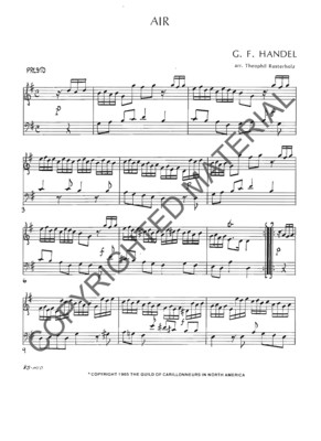 Image of the first page of the score for preview only