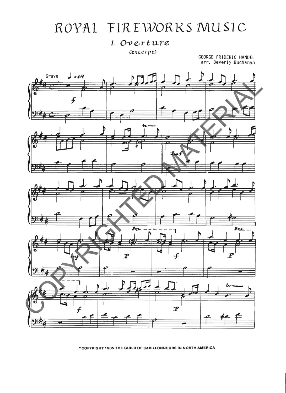 Royal Fireworks Music