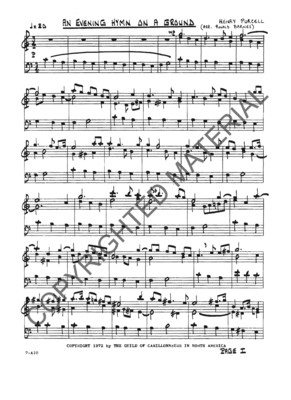 Image of the first page of the score for preview only