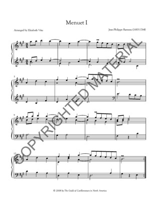 Two Menuets and One Sarabande