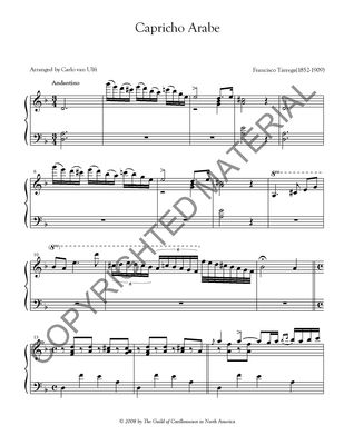 Image of the first page of the score for preview only