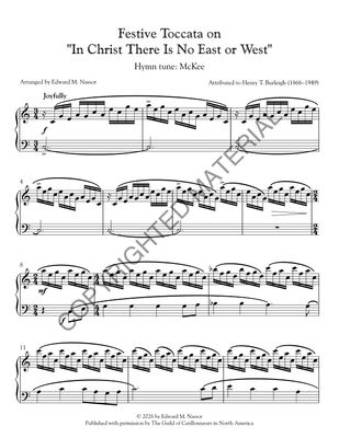 [PDF] Festive Toccata on "In Christ There is No East or West"
