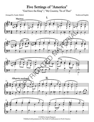 [PDF] Five Settings of "America"
