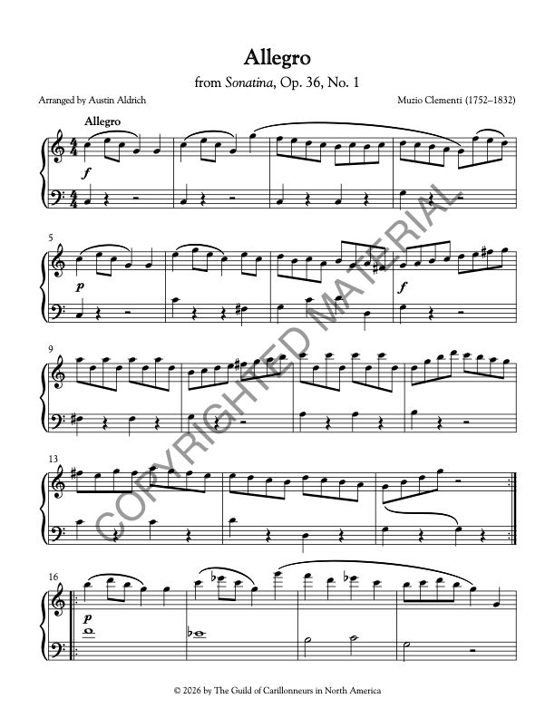 Allegro (Sonatina, Op. 36, No. 1)