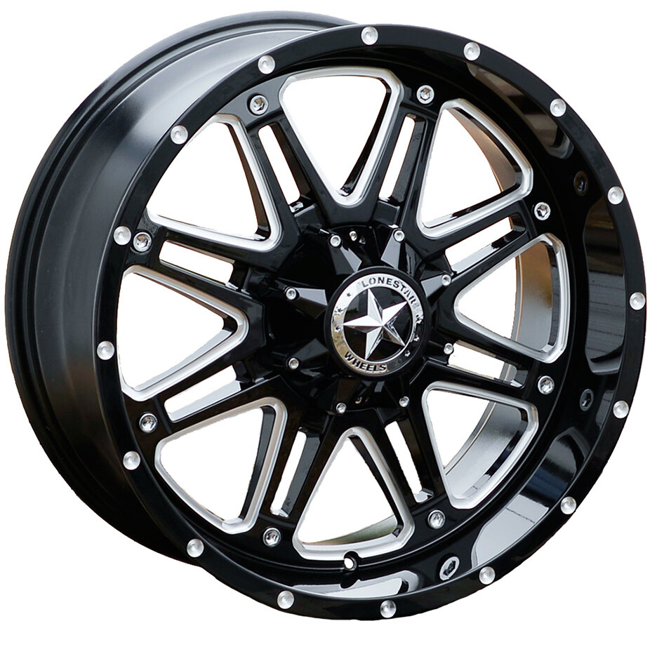 LOST LOST『DIABLO-X』5’9”x 20.00”x 2.53” 20x9 Black & Milled Outlaw Wheels, 5x5.5(139.7mm) 0mm