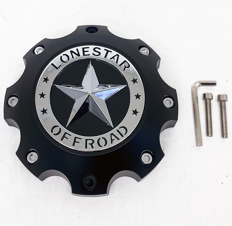 Lonestar Bandit Cap - Matte Black - 8 Lug Lonestar Bandit Cap - Matte Black - 8 Lug