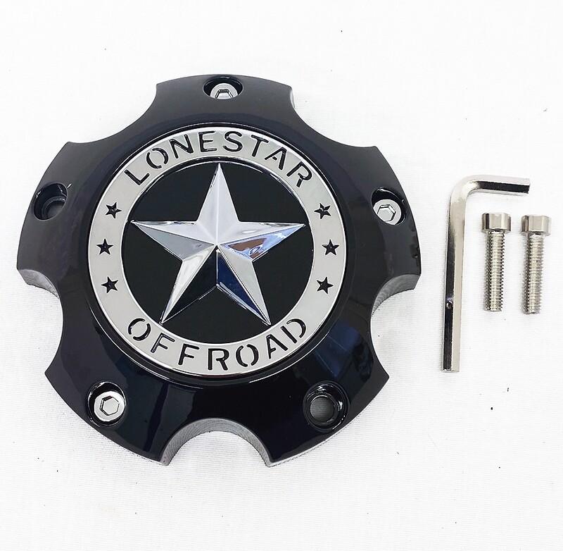 Lonestar Bandit Cap - Gloss Black - 5 Lug Lonestar Bandit Cap - Gloss Black - 5 Lug