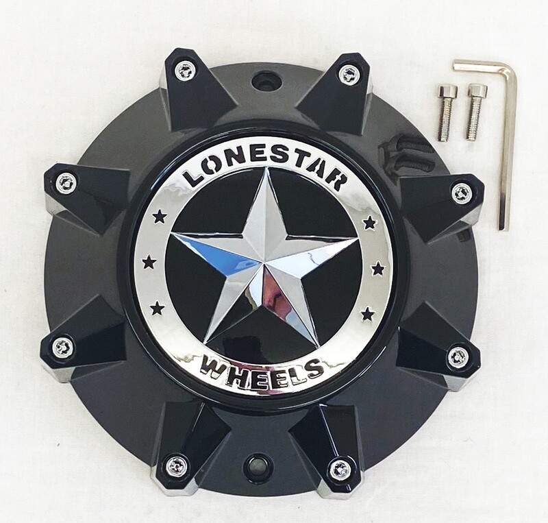 Lonestar Outlaw Cap - Gloss Black - 5/6/8 Lug Lonestar Outlaw Cap - Gloss Black - 5/6/8 Lug