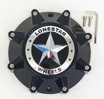 Lonestar Outlaw Cap - Gloss Black - 5/6/8 Lug