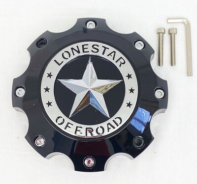 Lonestar Bandit Cap - Gloss Black - 8 Lug