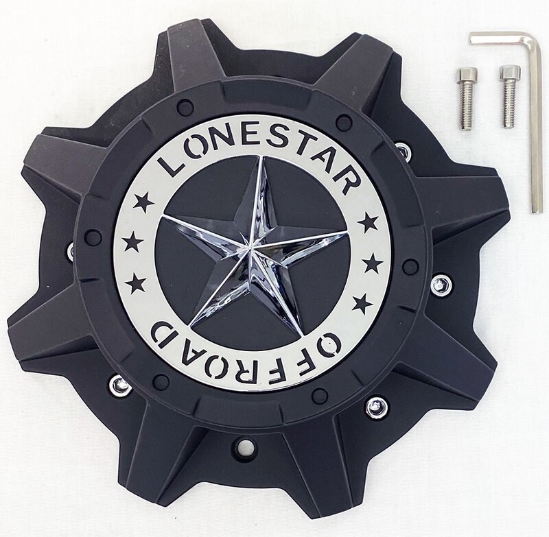 Lonestar Gunslinger Cap (Tall) - Matte Black - 8 Lug Lonestar Gunslinger Cap (Tall) - Matte Black - 8 Lug