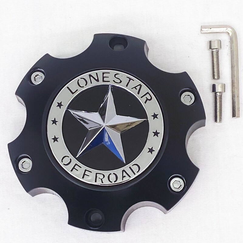 Lonestar Bandit Cap - Matte Black - 6 Lug (20x9, 20x10, 20x12, 22x12) Lonestar Bandit Cap - Matte Black - 6 Lug (20x9, 20x10, 20x12, 22x12)