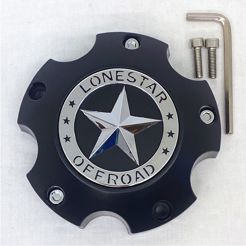 Lonestar Bandit Cap - Matte Black - 5 Lug Lonestar Bandit Cap - Matte Black - 5 Lug