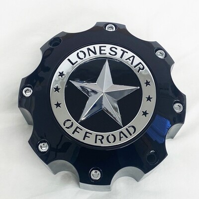 Lonestar Bandit Cap - Gloss Black - 8 Lug (20x10, 20x12, 22x12)