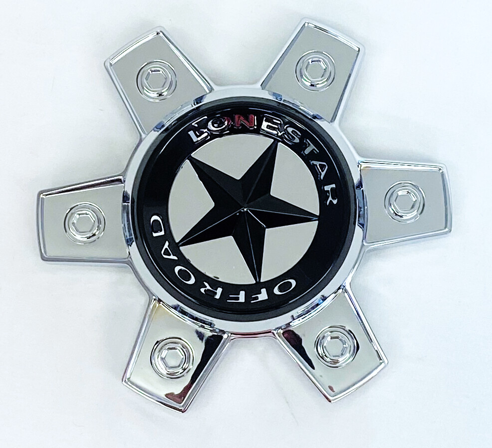 Lonestar Renegade Cap - Chrome - 6 Lug (20x10, 22x10, 22x12)