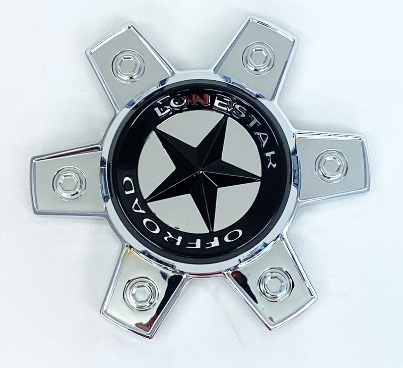 Lonestar Renegade Cap - Chrome - 6 Lug (20x10, 22x10, 22x12) Lonestar Renegade Cap - Chrome - 6 Lug (20x10, 22x10, 22x12)