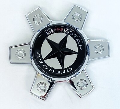 Lonestar Renegade Cap - Chrome - 6 Lug (20x10, 22x10, 22x12)